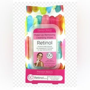 PRECISION BEAUTY MAKE UP REMOVING CLEANSING WIPES, RETINOL 60CT